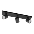 Philips - LED RGBW dimmbarer Einbaustrahler RUNNER 3xGU10/6,5W/230V 2700-6500K schwarz