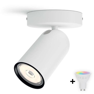 Philips - LED RGBW dimmbarer Spot PONGEE 1xGU10/4,8W/230V 3000K weiß + Fernbedienung