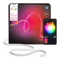 Philips - LED RGBW dimmbarer Streifen Hue FLUX, 10 m, 60 W, 230 V, 2200–6500 K