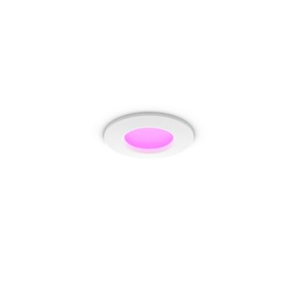 Philips - Plafoniera da incasso per bagno LED RGBW dimmerabile Hue SLIM LED/8,3W/230V 1000-20000K bianco IP44