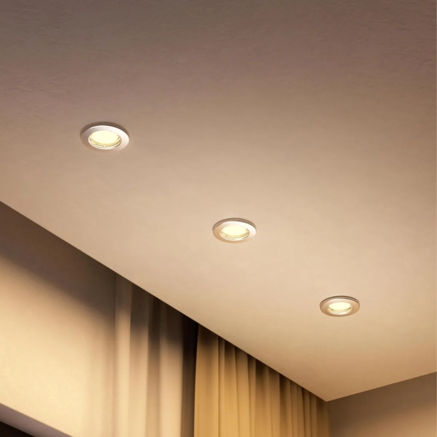 Philips - LED RGBW dimmbare Einbauleuchte PERIDOT 1xGU10/6,5W/230V 2700-6500K Silber