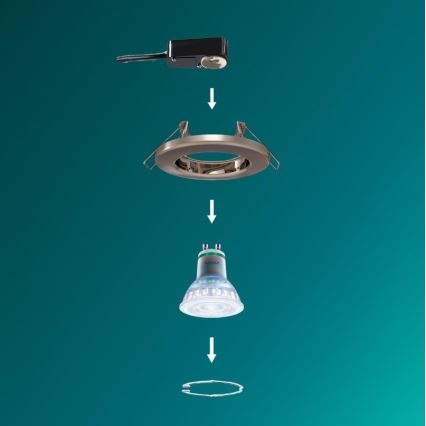 Philips - LED RGBW dimmbare Einbauleuchte PERIDOT 1xGU10/6,5W/230V 2700-6500K Silber