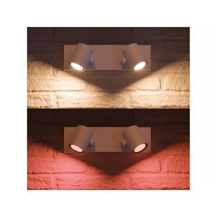 Philips - LED RGBW Faretto dimmerabile Hue ARGENTA 2xGU10/4,2W/230V 2000-6500K