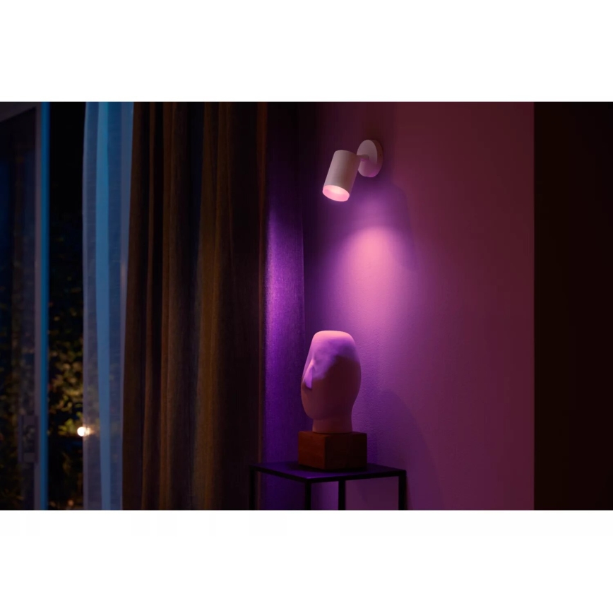 Philips - LED RGBW Faretto dimmerabile Hue FUGATO 1xGU10/4,2W/230V 2000-6500K bianco