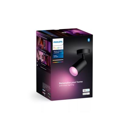 Philips - LED RGBW Faretto dimmerabile Hue FUGATO 1xGU10/4,2W/230V 2000-6500K nero