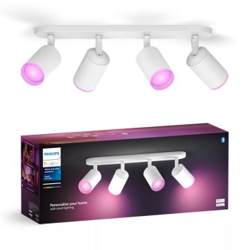 Philips - LED RGBW Faretto dimmerabile Hue FUGATO 4xGU10/4,2W/230V 2000-6500K bianco