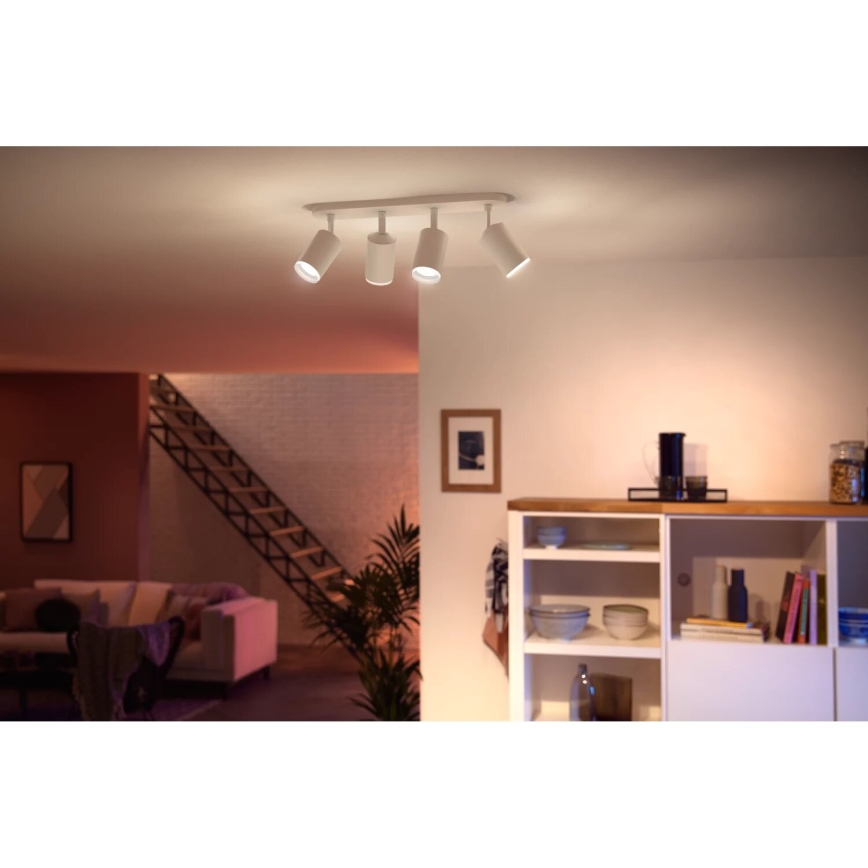 Philips - LED RGBW Faretto dimmerabile Hue FUGATO 4xGU10/4,2W/230V 2000-6500K bianco