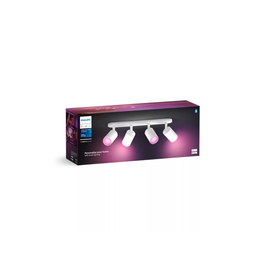 Philips - LED RGBW Faretto dimmerabile Hue FUGATO 4xGU10/4,2W/230V 2000-6500K bianco