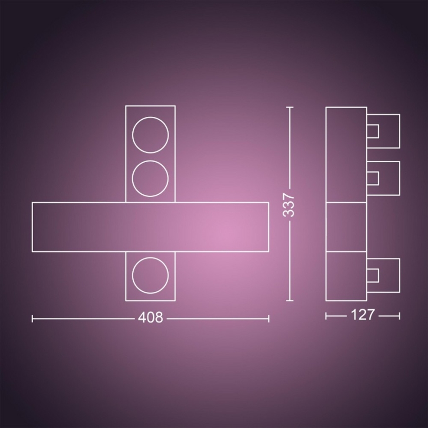 Philips - LED RGBW Faretto dimmerabile Hue CENTRIS LED/25W/230V + 3xGU10/5,7W