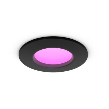 Philips - LED RGBW Lampada da incasso dimmerabile per bagni Hue SLIM LED/8,3W/230V 2000-6500K IP44 nero