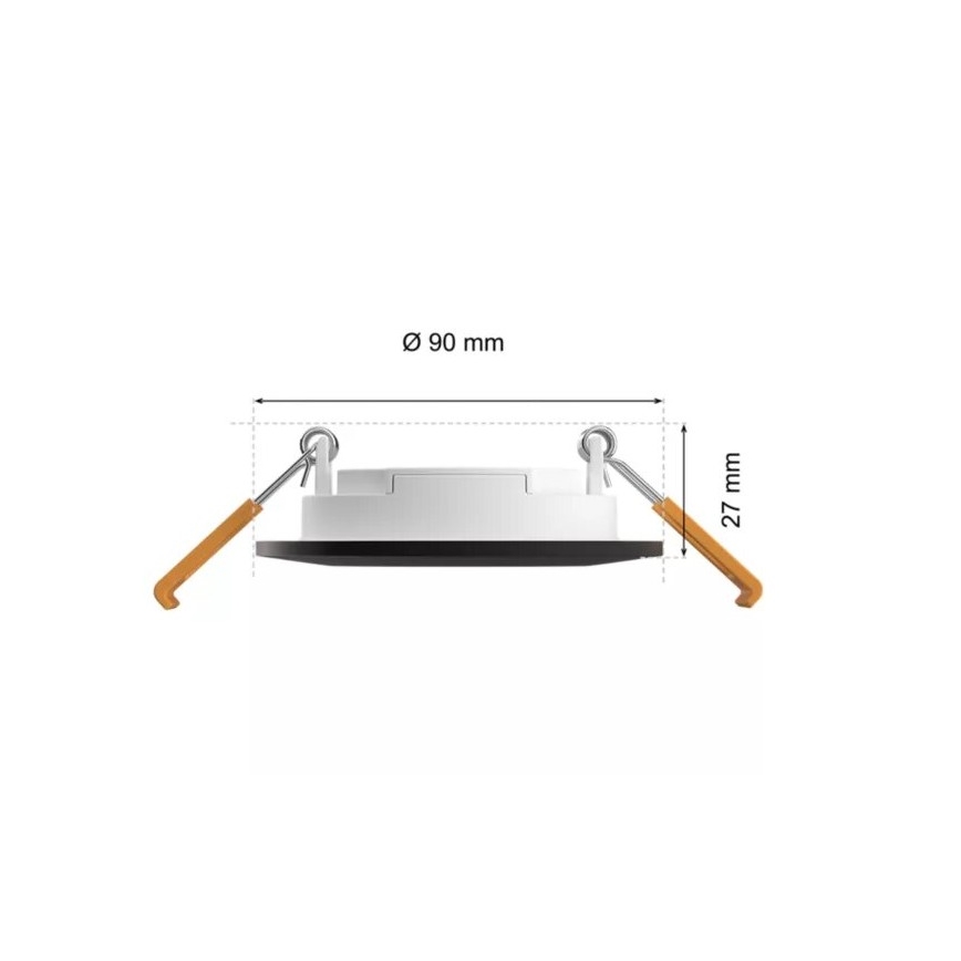 Philips - LED RGBW Lampada da incasso dimmerabile per bagni Hue SLIM LED/8,3W/230V 2000-6500K IP44 nero
