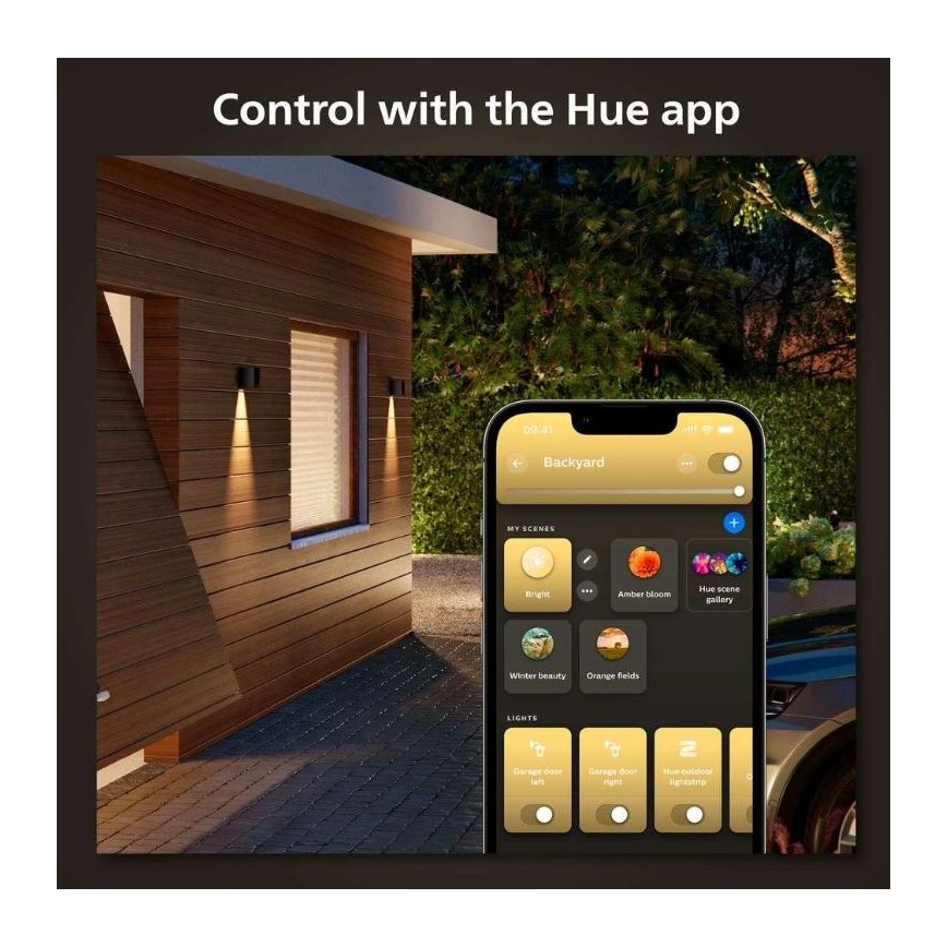 Philips - LED RGBW Applique da esterno dimmerabile Hue RESONATE LED/8W/230V 2000–6500K IP44