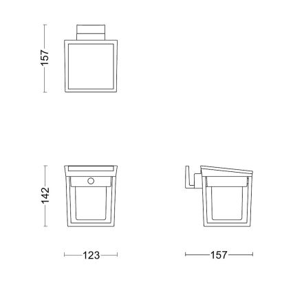 Philips - LED Solar-Wandleuchte mit Bewegungs- und Dämmerungssensor BLAISE LED/1,5W/3,7V 2600 mAh 3000K IP44