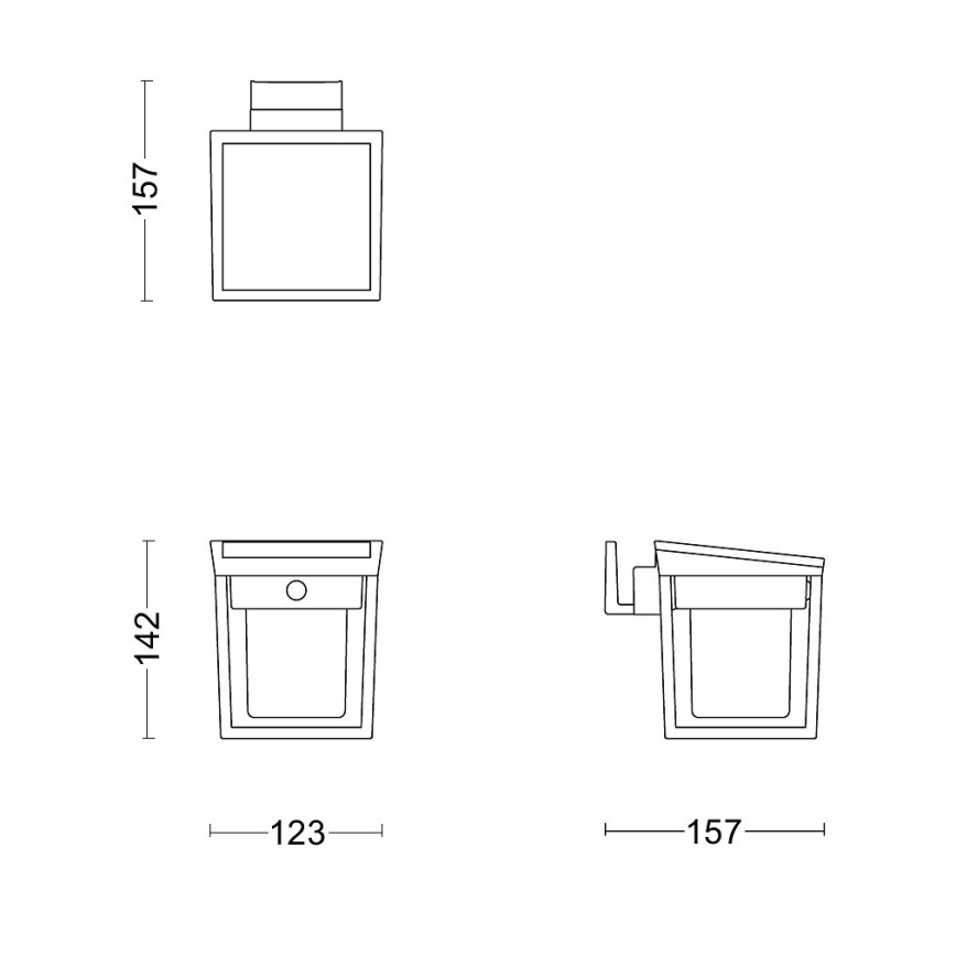 Philips - LED Solar-Wandleuchte mit Bewegungs- und Dämmerungssensor BLAISE LED/1,5W/3,7V 2600 mAh 3000K IP44