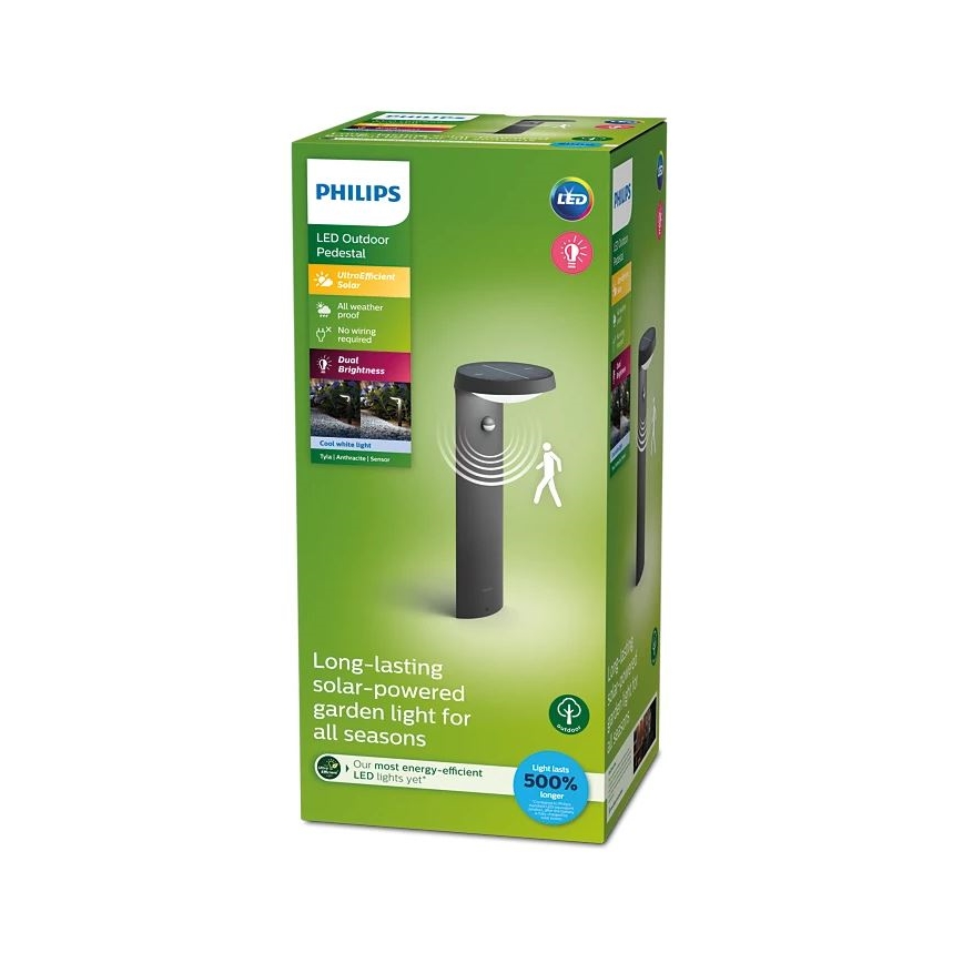 Philips – LED-Solarleuchte mit Sensor LED/1,2W/4V 4000K IP44