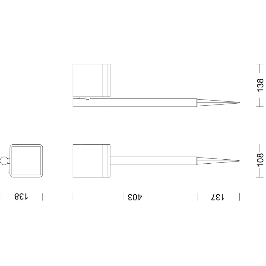 Philips - LED-Solarleuchte VIRONA LED/1,8W/3,7V 2700K IP44