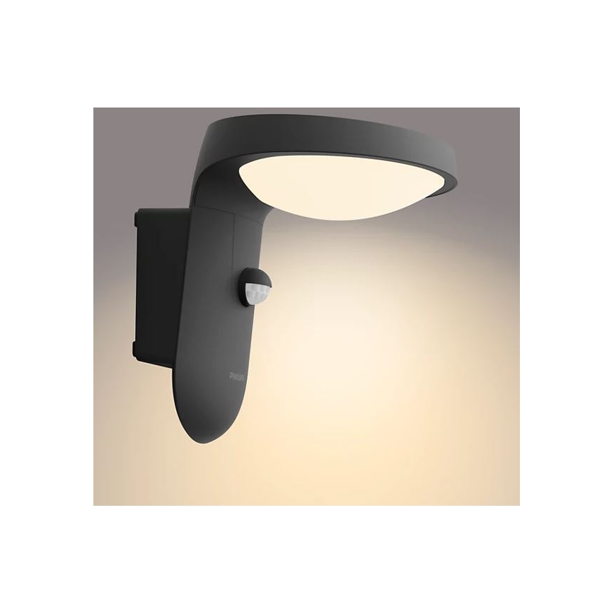 Philips – LED-Solarwandleuchte mit Sensor LED/1,2W/4V 3000K IP44