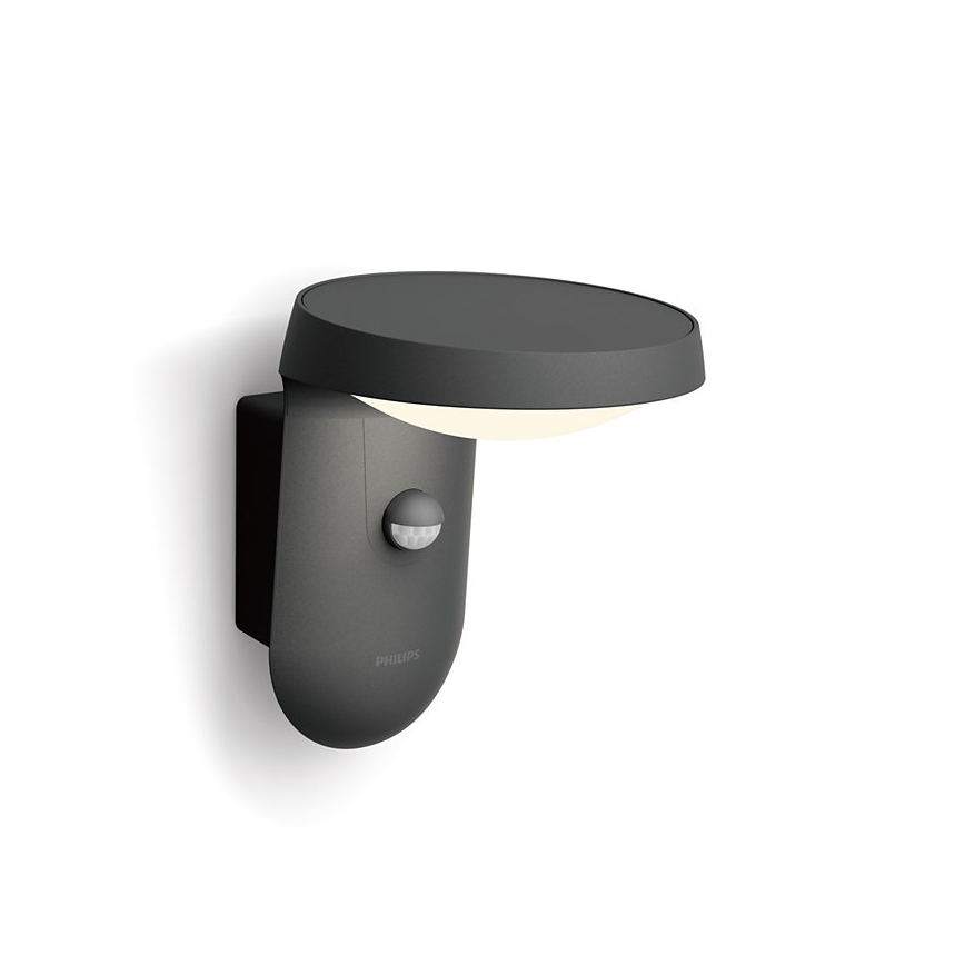 Philips – LED-Solarwandleuchte mit Sensor LED/1,2W/4V 3000K IP44