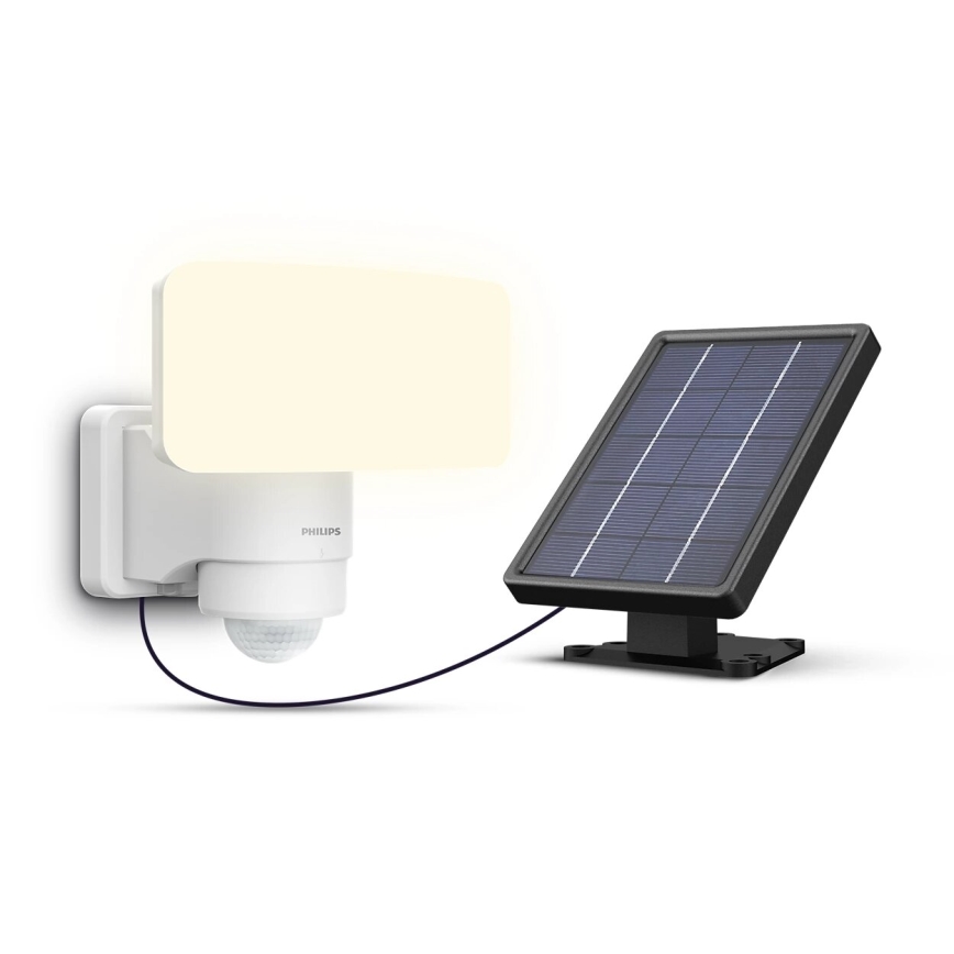 Philips - LED-Solarwandleuchte mit Sensor TYLUS LED/6W/3,7V 5000K IP44