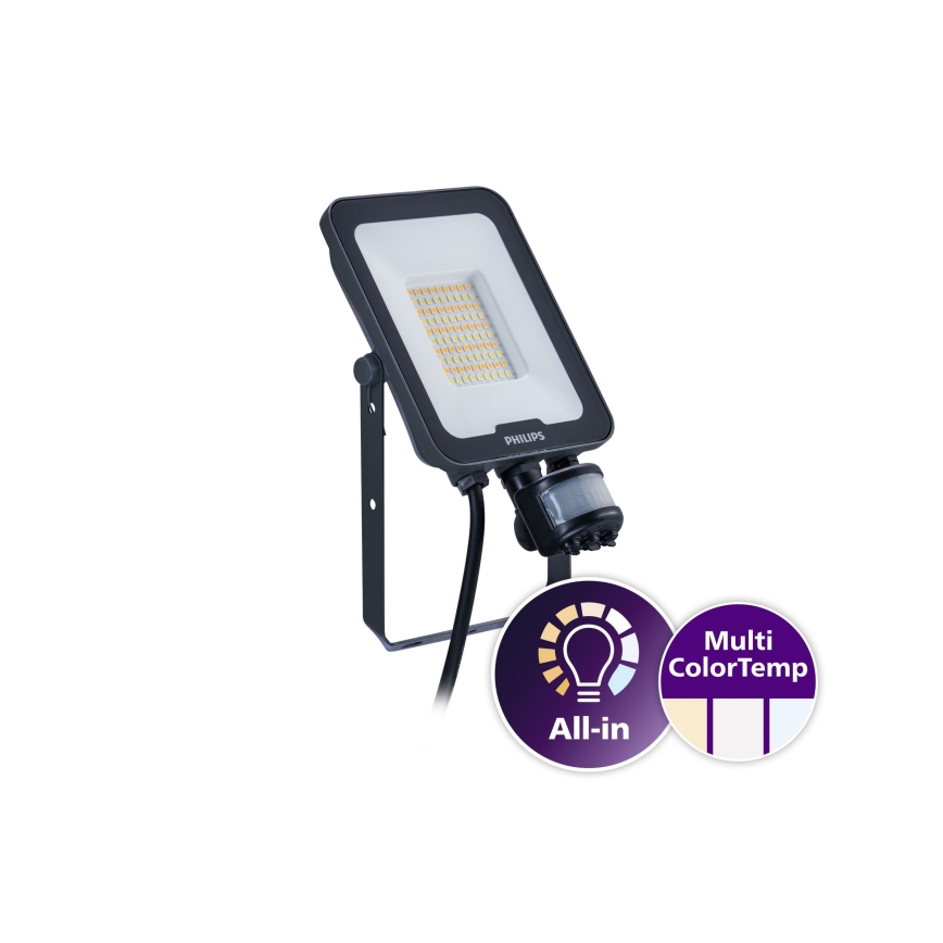Philips - LED-Strahler mit Bewegungs- und Dämmerungssensor LEDINAIRE ALL-IN LED/30W/230V 3000/4000/6500K IP65