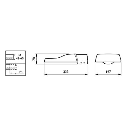 Philips - LED-Straßenleuchte CORELINE MALAGA LED/25W/230V 4000K IP65