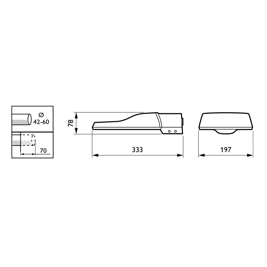 Philips - LED-Straßenleuchte CORELINE MALAGA LED/25W/230V 4000K IP65