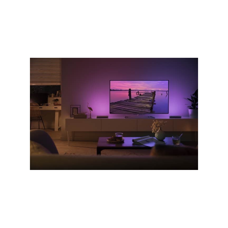 Philips 78202/1E/P7  - SET 2x Lampe de table LED RGB intensité modulable HUE WHITE AND COLOR AMBIANCE LED/6W/230V blanc