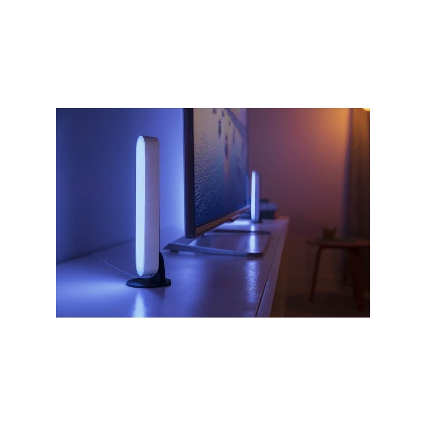 Philips 78202/1E/P7  - SET 2x Lampe de table LED RGB intensité modulable HUE WHITE AND COLOR AMBIANCE LED/6W/230V blanc