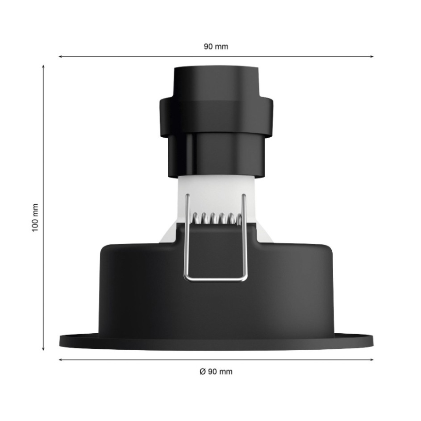 Philips - LOT 3x LED RGB Luminaire encastrable à intensité variable Hue CENTURA 1xGU10/5,7W/230V 2000-6500K
