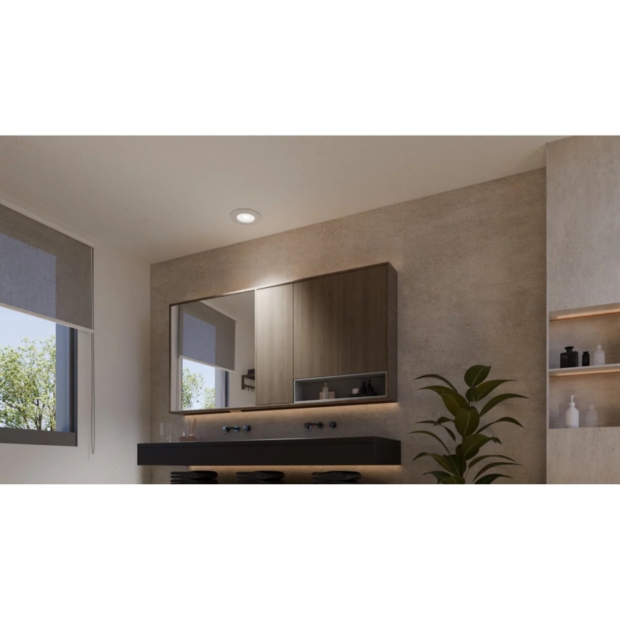 Philips - LOT 3x Spot encastrable LED RGBW salle de bain à intensité variable Hue SLIM LED/8,3W/230V IP44 2000-6500K
