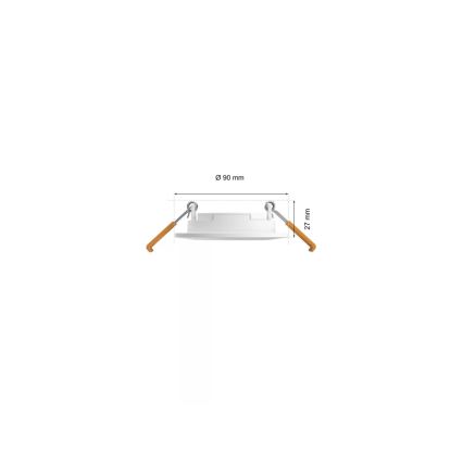Philips - LOT 3x Spot encastrable LED RGBW salle de bain à intensité variable Hue SLIM LED/8,3W/230V IP44 2000-6500K
