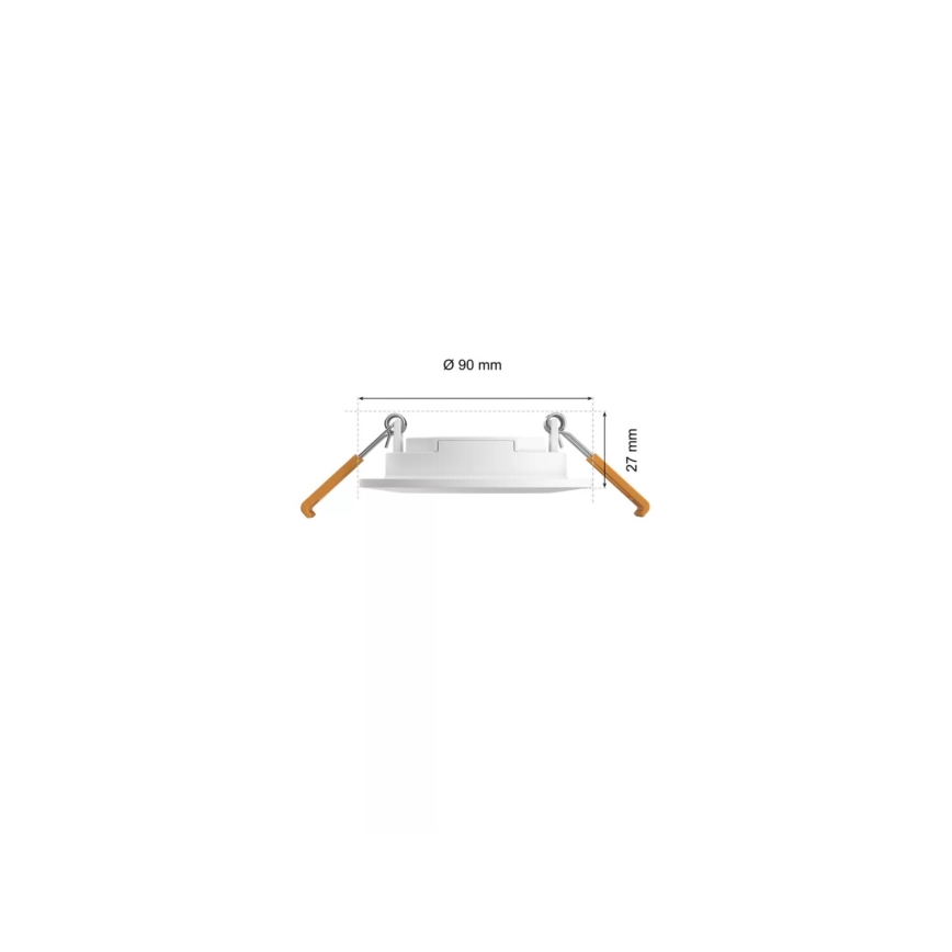 Philips - LOT 3x Spot encastrable LED RGBW salle de bain à intensité variable Hue SLIM LED/8,3W/230V IP44 2000-6500K