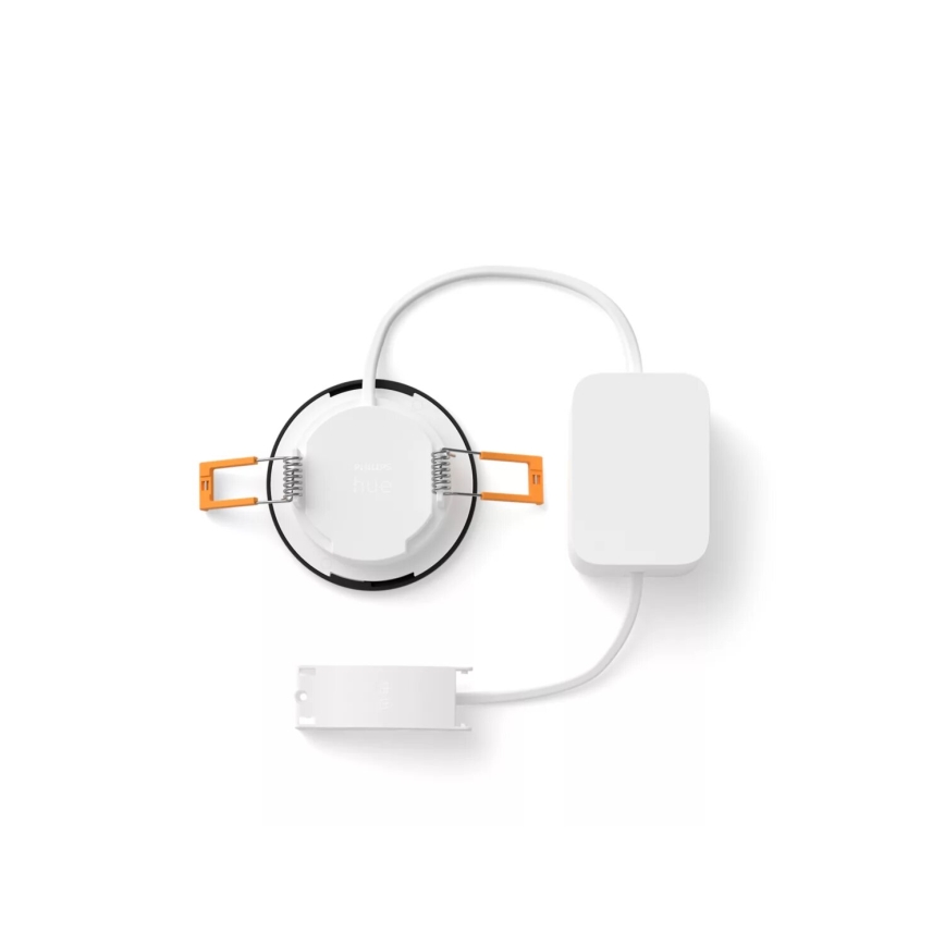 Philips - LOT 3x Spot encastrable LED RGBW salle de bain à intensité variable Hue SLIM LED/8,3W/230V IP44 2000-6500K