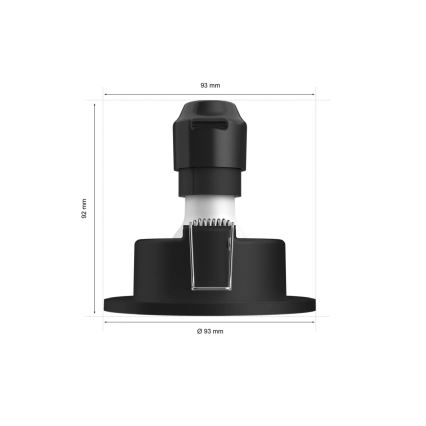Philips - LOT 3x Spot encastrable LED RGBW salle de bain à intensité variable Hue XAMENTO 1xGU10/4,2W/230V 2000-6500K IP44