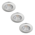 Philips - LOT 3x Spot à intensité variable salle de bain DIVE 1xLED/5,5W/230V IP65