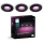 Philips - LOT 3x Spot encastrable LED RGBW salle de bain à intensité variable Hue XAMENTO 1xGU10/4,2W/230V 2000-6500K IP44