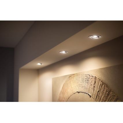 Philips - LOT 3x Spot encastrable à intensité variable Hue MILLISKIN 1xGU10/4,2W/230 2200-6500K