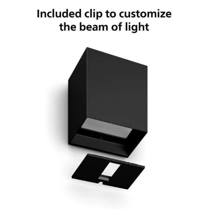 Philips - Lot de 2 appliques murales d'extérieur dimmables LED RGBW Hue RESONATE LED/8W/230V 2000-6500K IP44