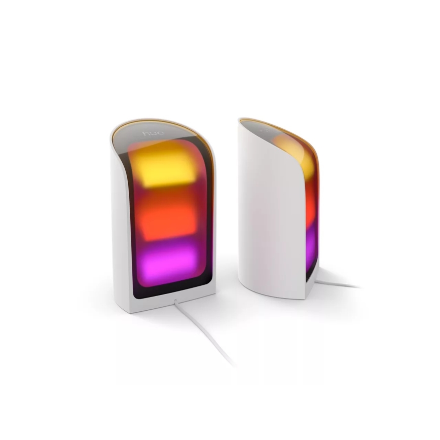 Philips - Pack de 2 LED RGBW projecteurs d'ambiance dimmables Hue PLAY Wall Washer LED/20W/230V 2000–6500K blanc