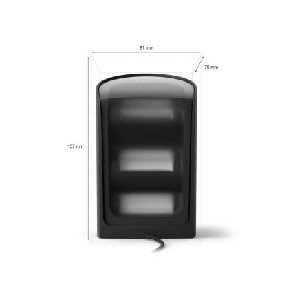Philips - Lot de 2 projecteurs LED RGBW dimmables Hue PLAY Wall Washer LED/20W/230V 2000–6500K noirs
