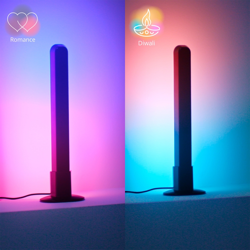 Philips - Pack de 2 luminaires LED RGBIC dimmables SMART GRADIENT LED/8W/230V 2700-6500K Wi‑Fi