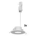 Philips - LOT DE 3 spots encastrables LED dimmables CILANTRO LED/5W/230V 2700K noir