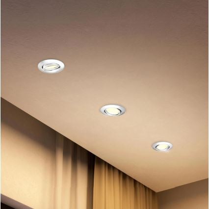 Philips - LOT DE 3 spots encastrés PERIDOT 1xGU10/7W/230V blancs