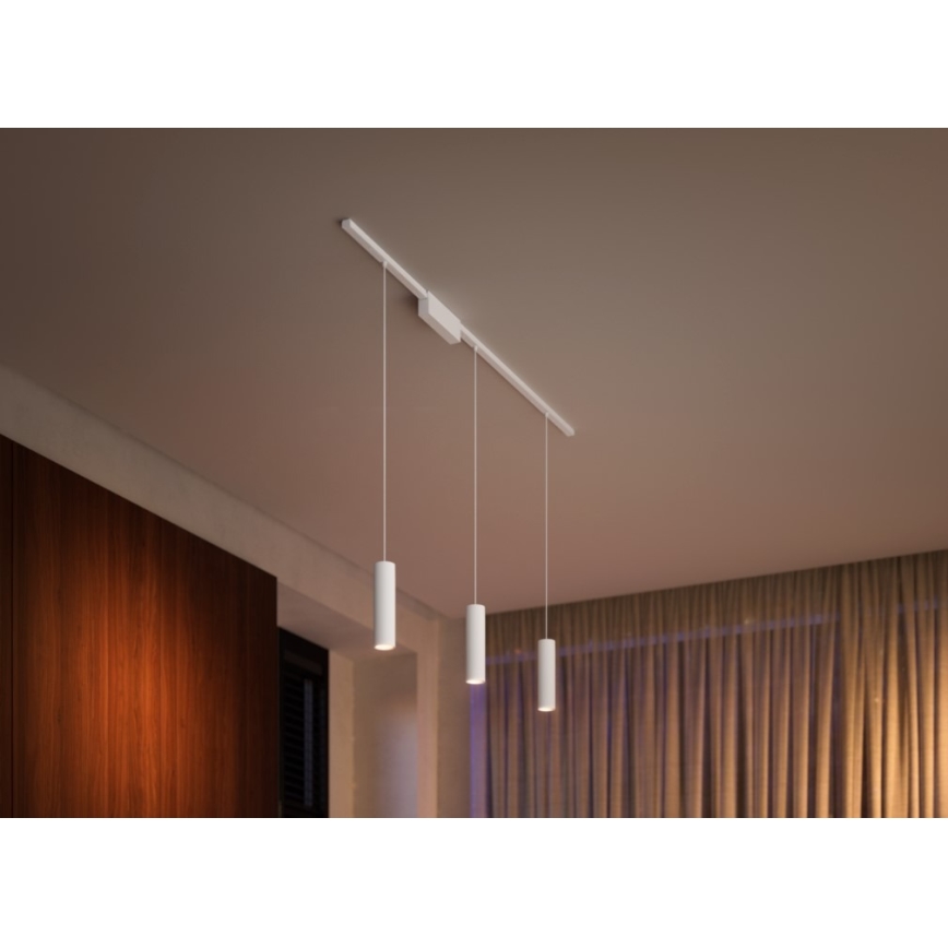 Philips - Lot de 3 suspensions LED RGB dimmables sur câble pour le système sur rail Hue PERIFO LED RGB/15,6W/230V 2000-6500K