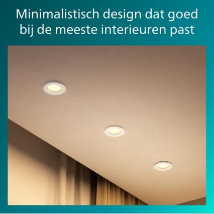 Philips - Lot de 5 spots encastrables PERIDOT 1xGU10/7W/230V blancs