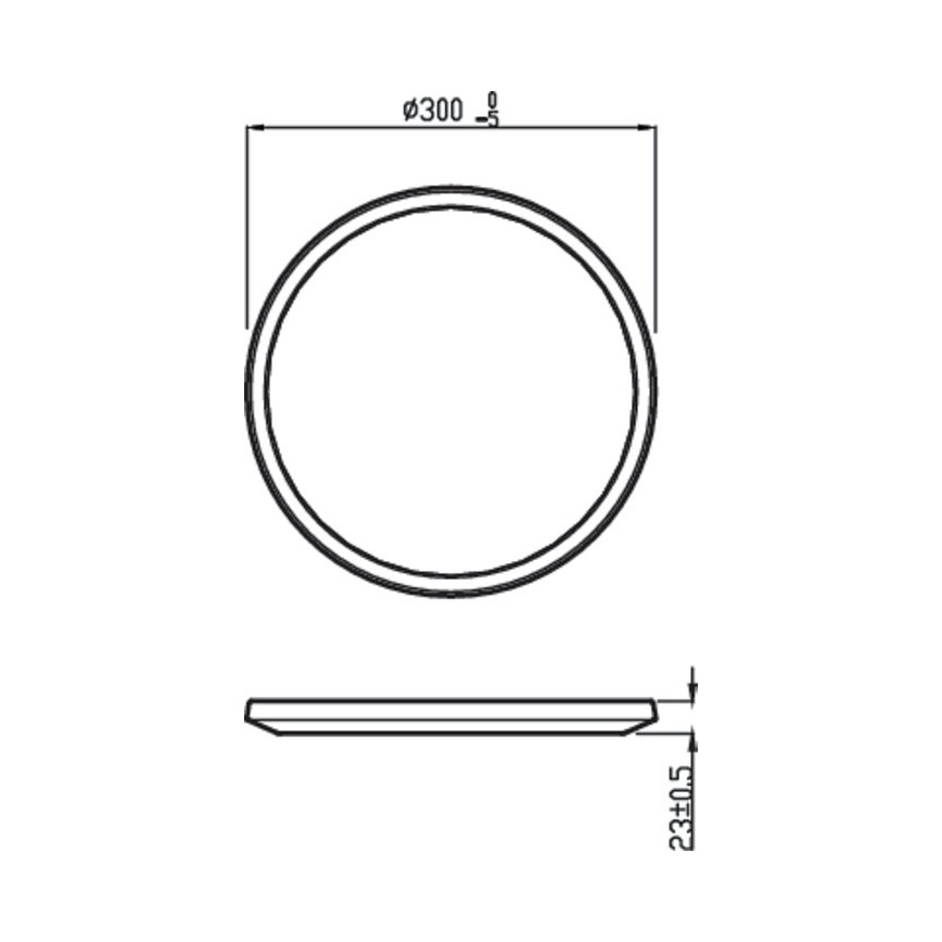 Philips -Plafoniera LED da bagno dimmerabile SCENE SWITCH LED/18W/230V IP44 2700K