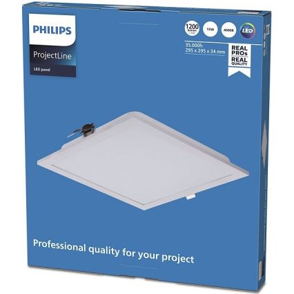 Philips - Luce LED da incasso PROJECTLINE LED/15W/230V 29,5x29,5 cm