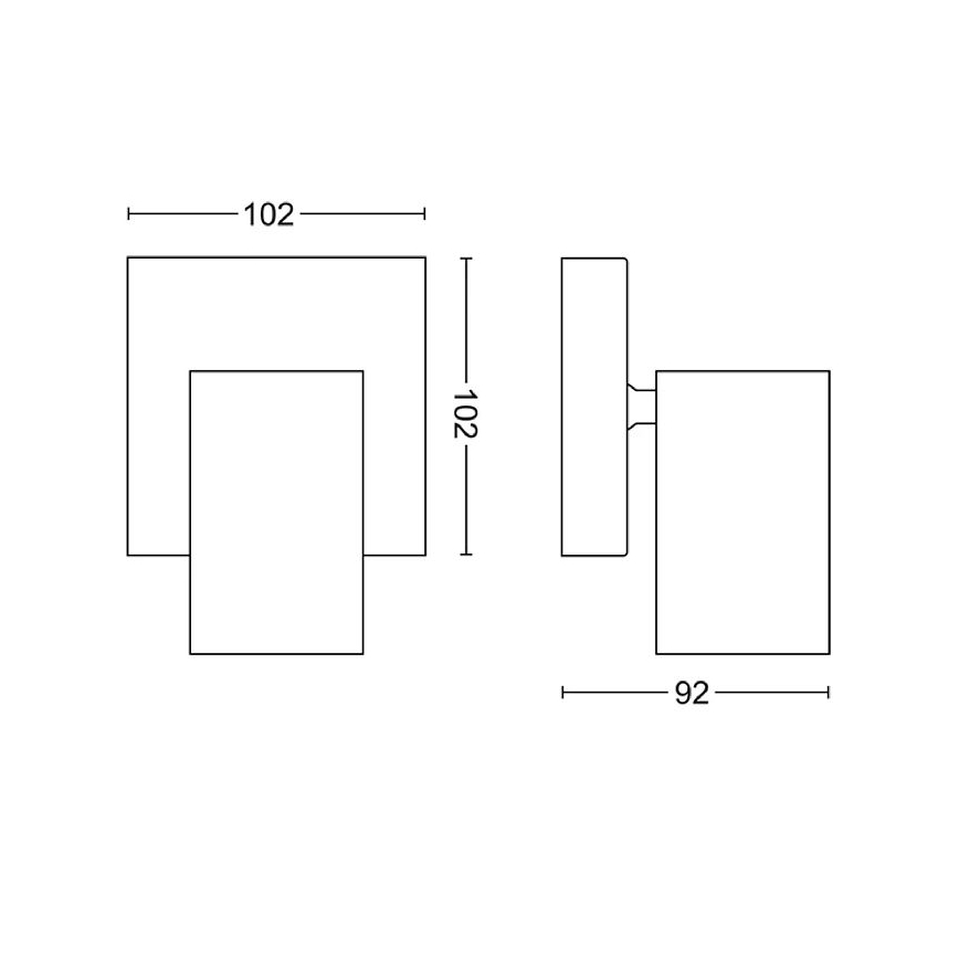 Philips - Luce Spot KOSIPO 1xGU10/5,5W/230V bianco