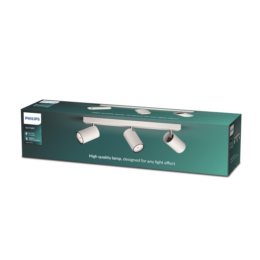 Philips - Luce Spot KOSIPO 3xGU10/5,5W/230V bianco