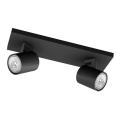 Philips - Luce Spot RUNNER 2xGU10/20W/230V nero